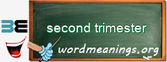 WordMeaning blackboard for second trimester